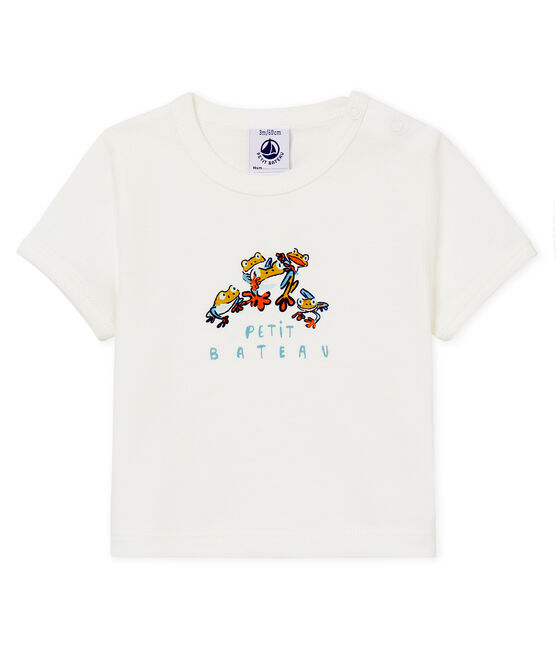 Baby boys' t-shirt with motif MARSHMALLOW white