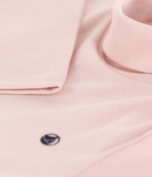 Unisex Children's Cotton Polo Neck pink