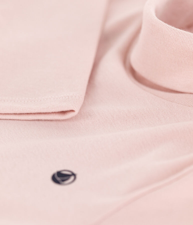 Unisex Children's Cotton Polo Neck pink