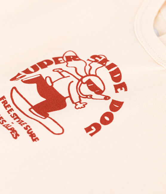 Babies' Long-Sleeved Jersey T-Shirt AVALANCHE /HARISSA
