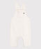 Babies' plain corduroy dungarees MILK Ecru