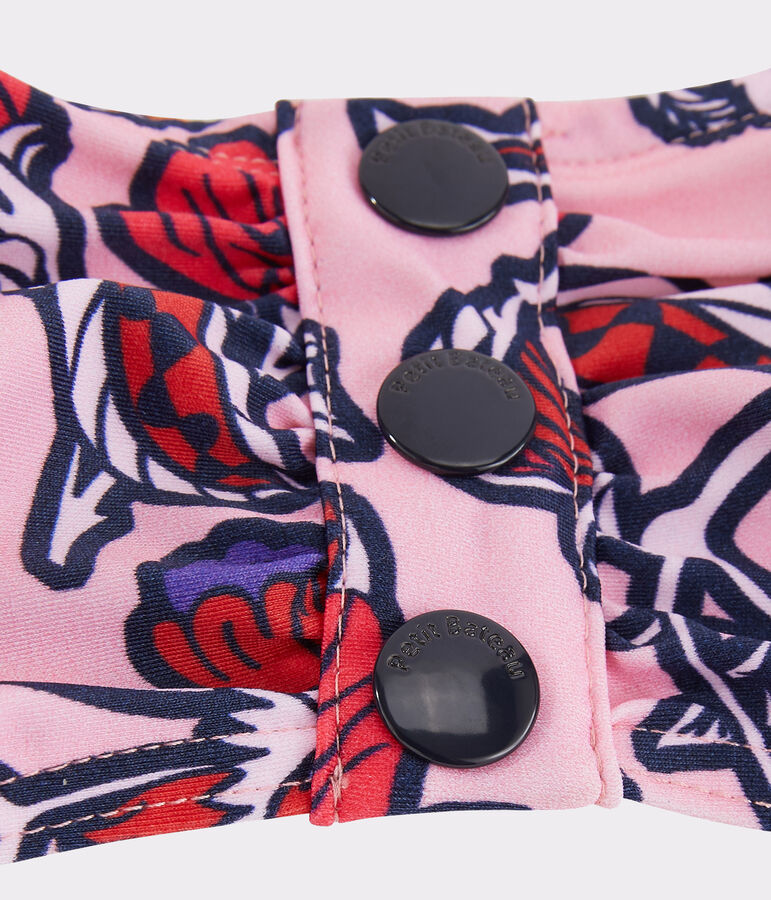 Women's Eco-Friendly Bikini Top PATIENCE pink/MULTICO white