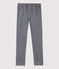 Girls' Denim Slim-Fit Trousers GRIS FONCE grey/DARK GREY