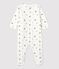 Babies' Floral Organic Cotton Sleepsuit MARSHMALLOW white/MULTICO white