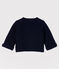 Babies' Organic Cotton Knitted Cardigan SMOKING blue