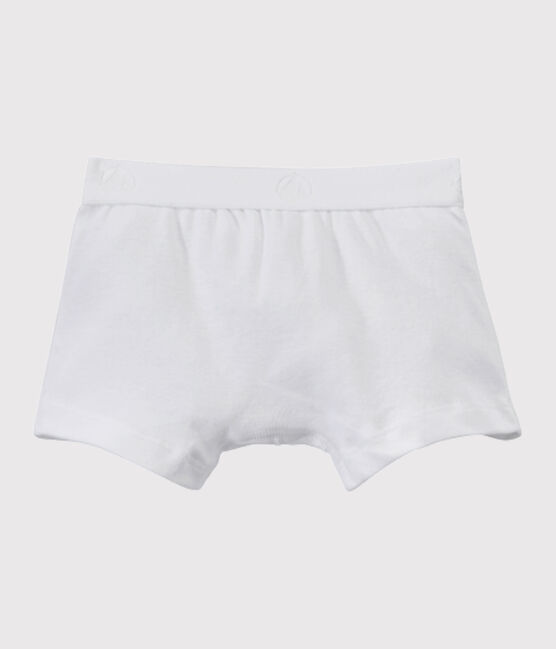 Plain boy's boxers ECUME white