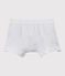 Plain boy's boxers ECUME white