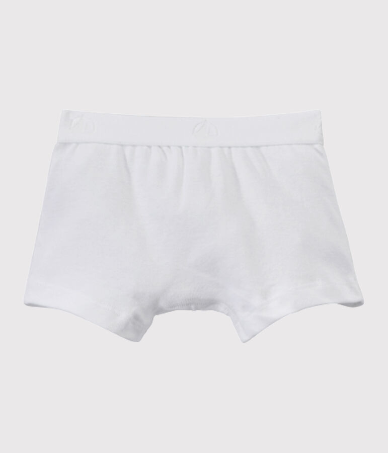 Plain boy's boxers white
