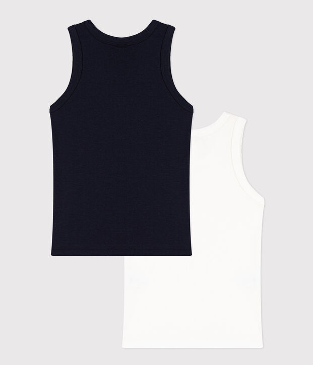 Boys' Cotton Vests - 2-Pack multicolor