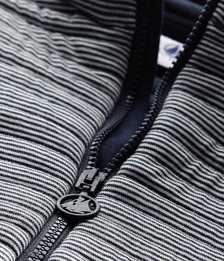 Doudoune sans manches gar&ccedil;on SMOKING blue/LAIT white