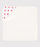 Heart Cotton Bath Wrap MARSHMALLOW white/TERKUIT red