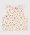 BABIES' REVERSIBLE SLEEVELESS COTTON CARDIGAN AVALANCHE beige/CUIVRE