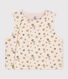 BABIES' REVERSIBLE SLEEVELESS COTTON CARDIGAN