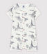 Babies' Toile de Jouy Paris Cotton Playsuit