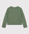 Women's Quilted Tube Knit Cardigan CROCO green