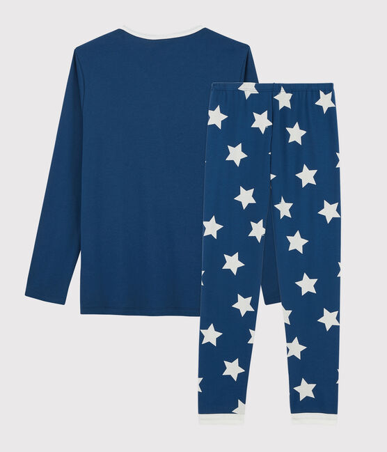 Unisex Starry Ribbed Pyjamas MAJOR blue/ECUME white