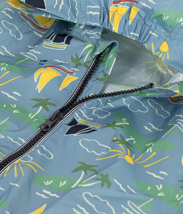 Children's Unisex Recycled Fabric Windbreaker blue/multicolor