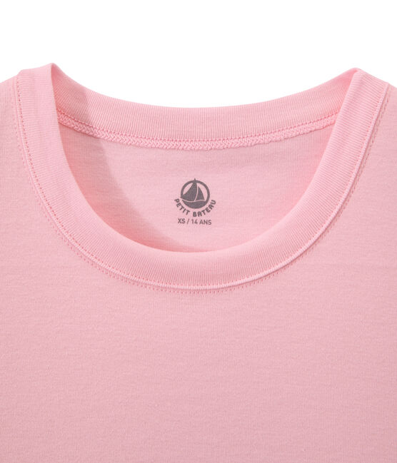 Women's T-shirt in heritage rib BABYLONE pink
