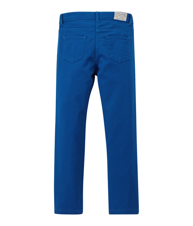 Girls' coloured denim trousers blue