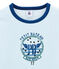 Little boy's pyjamas LIMOGES blue/MULTICO white
