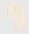 Women's golden heart print cotton pyjamas MILK /DORE