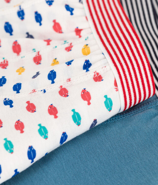 Boys' Cotton Sea Animals Boxer Shorts - Pack of 2 multicolor