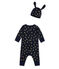 Baby boy's all-in-one and hat SMOKING blue/DORE yellow