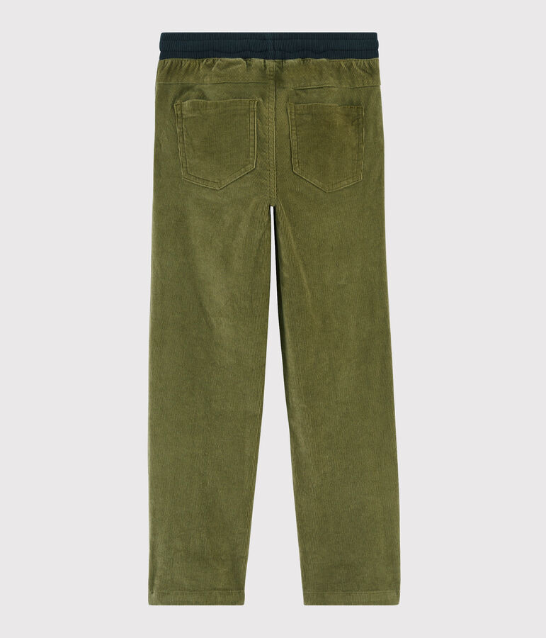 Boys' Velvet Trousers green