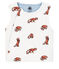 Baby Boys' Reversible Sleeveless Vest in Padded Rib Knit MARSHMALLOW white/MULTICO CN