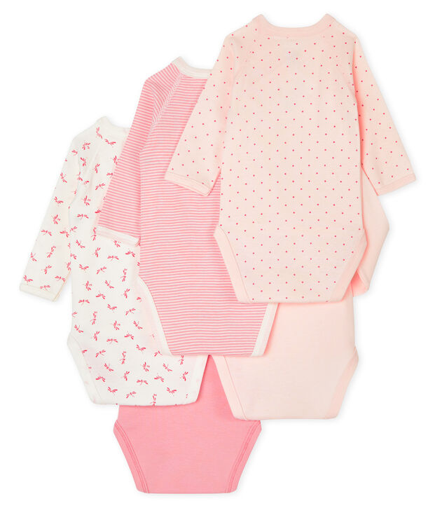 Newborn Babies' Long-Sleeved Bodysuit - 5-Piece Set multicolor
