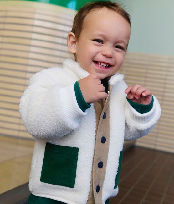 Baby sherpa coat MILK /MULTICO