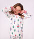Children's Christmas print fleece pyjamas