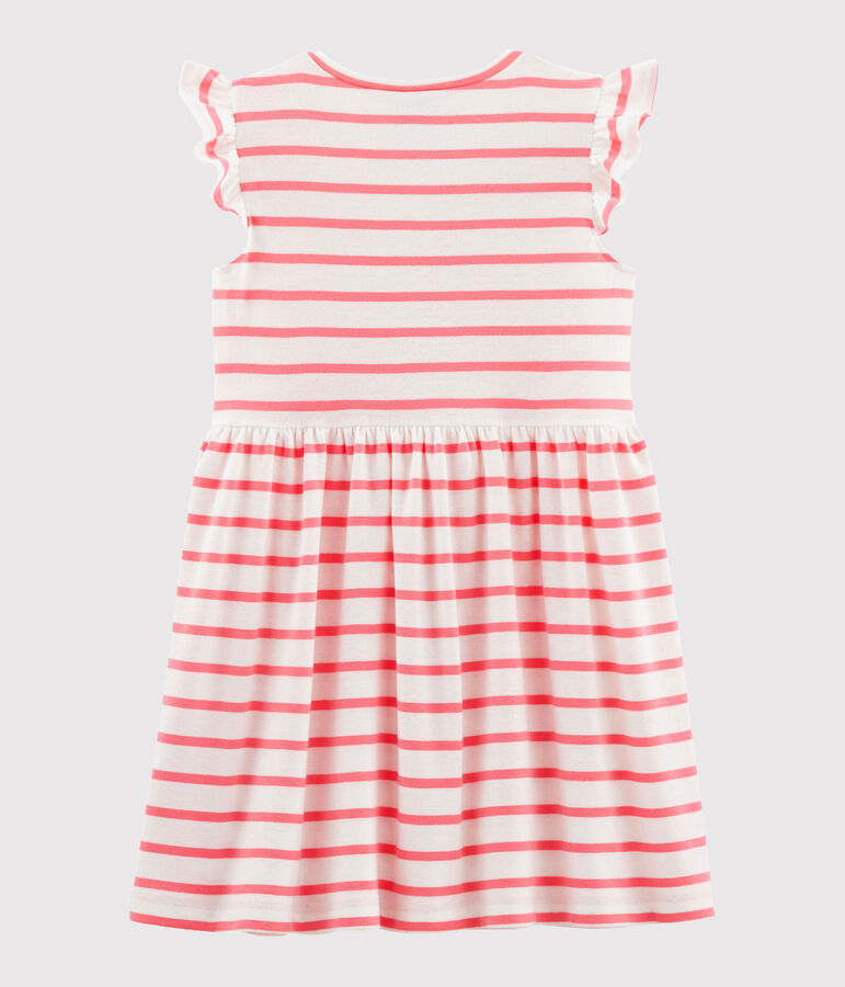 Girls' Dress white/pink