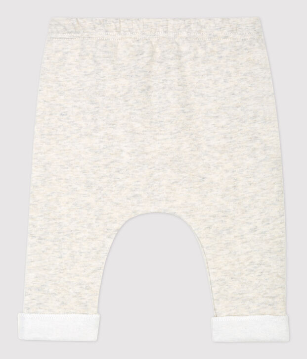 Babies' Marled Grey Organic Cotton Jersey Trousers MONTELIMAR CHINE