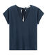 Women's short-sleeved linen t-shirt