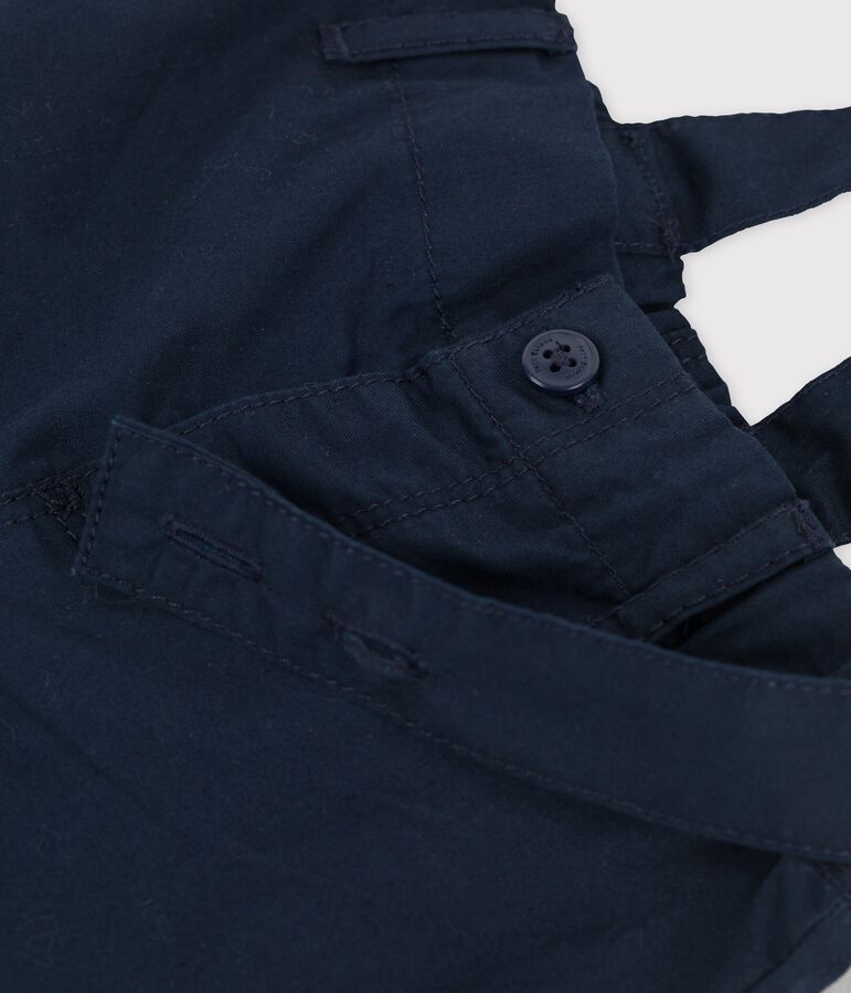 Babies' Cute Serge Shorts With Braces blue