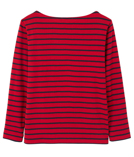 Striped mixed T-shirt MARS red/SMOKING blue