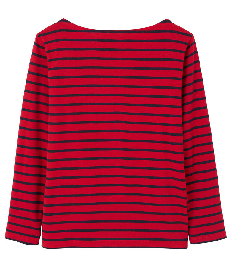 Striped mixed T-shirt red/blue