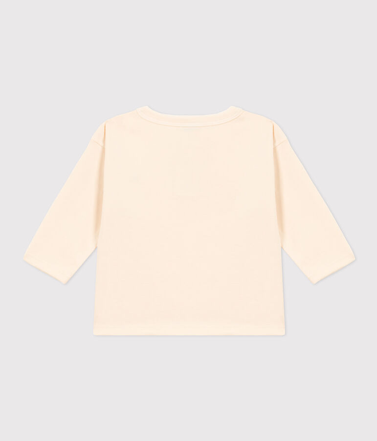 Babies' Long-Sleeved Jersey T-Shirt Ecru