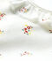 Babies' Short-Sleeved Bodysuit With Ruff MARSHMALLOW white/MULTICO white