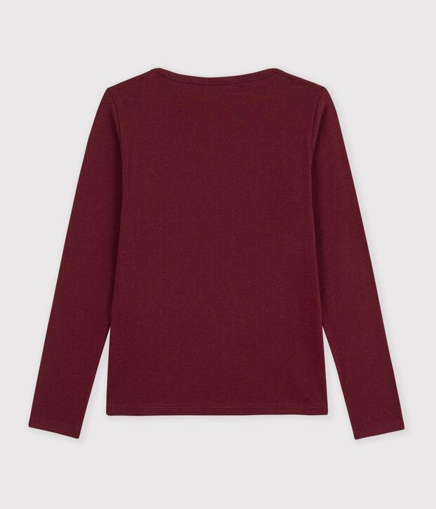 Women's sailor collared cotton T-shirt with long sleeves TRUFFE