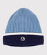 Children's knitted beanie hat lined in polar fleece