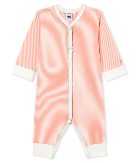 Baby Girls' Sleepsuit ROSAKO pink/MARSHMALLOW white