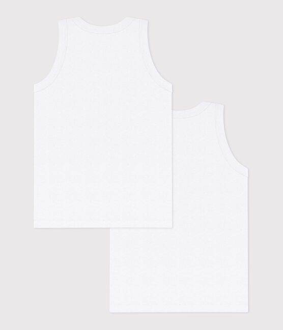 Boys' White Vests - 2-Pack variante 1