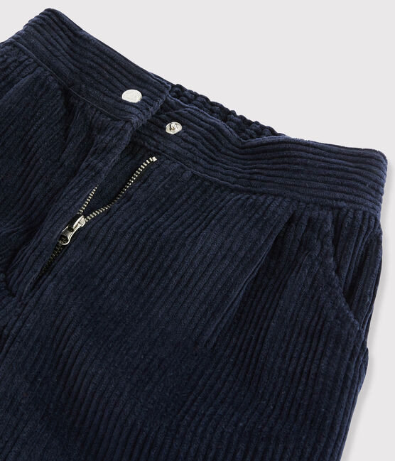 Girls' Velvet Trousers SMOKING blue