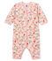 Baby Girls' Soft Footless Sleepsuit JOLI pink/MULTICO white