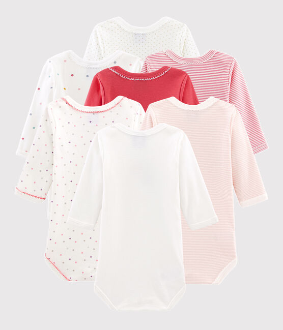 Baby girls' surprise set of long-sleeved bodysuits - 7-pack variante 1