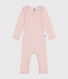 Babies' Long Cotton/Wool Bodysuit