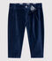 Babies' Velour Trousers SMOKING blue