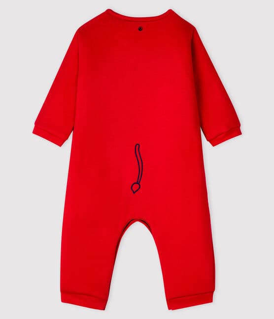 Babies' Unisex Cotton Romper TERKUIT red